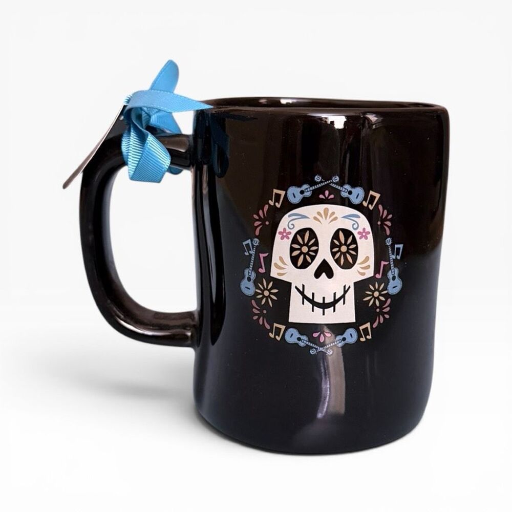 RAE DUNN Disney Pixar Coco "Un Poco Loco" Double Sided Black Mug New with Tags